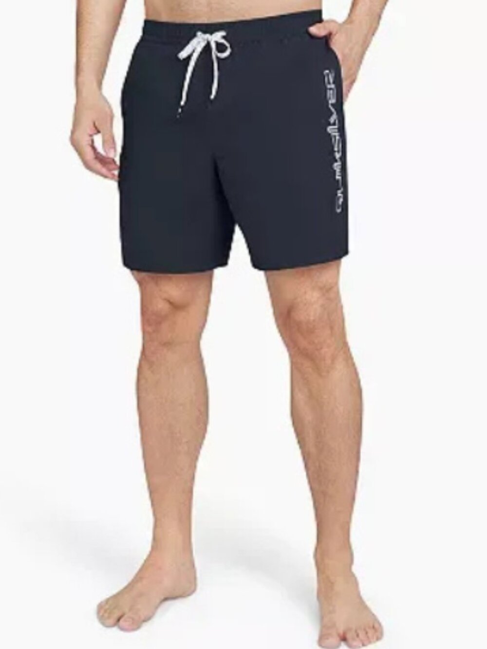 Quiksilver Behind The Waves Swim Trunks Small Navy 6.5" Recycled Polyester